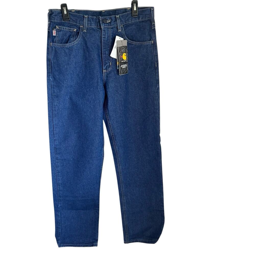 Carhartt FR Work Flame Resistant Men's Jeans - Dark Blue Relaxed Fit 32x32 NWT